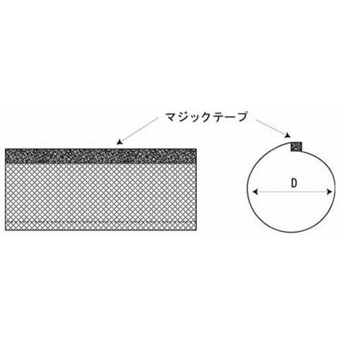 クリアランス卸し売り トラスコ中山 編組チューブ（面ファスナー式