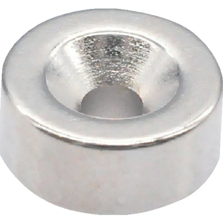 【CAINZ-DASH】トラスコ中山 ネオジム丸形磁石 皿ねじ穴付 外径6MM×3MM M1.6 1個入 T06R03-M1.6【別送品】