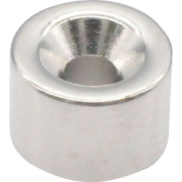 【CAINZ-DASH】トラスコ中山 ネオジム丸形磁石 皿ねじ穴付 外径6MM×4MM M1.6 1個入 T06R04-M1.6【別送品】