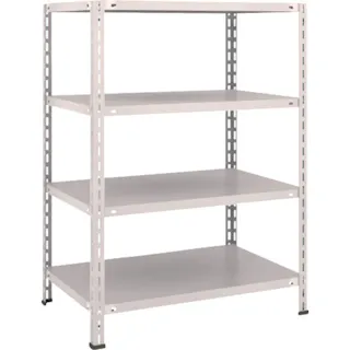 【CAINZ-DASH】トラスコ中山 スチールラック 軽量棚 中棚ボルトレス型 875X600X1200 4段 L43W-14【別送品】