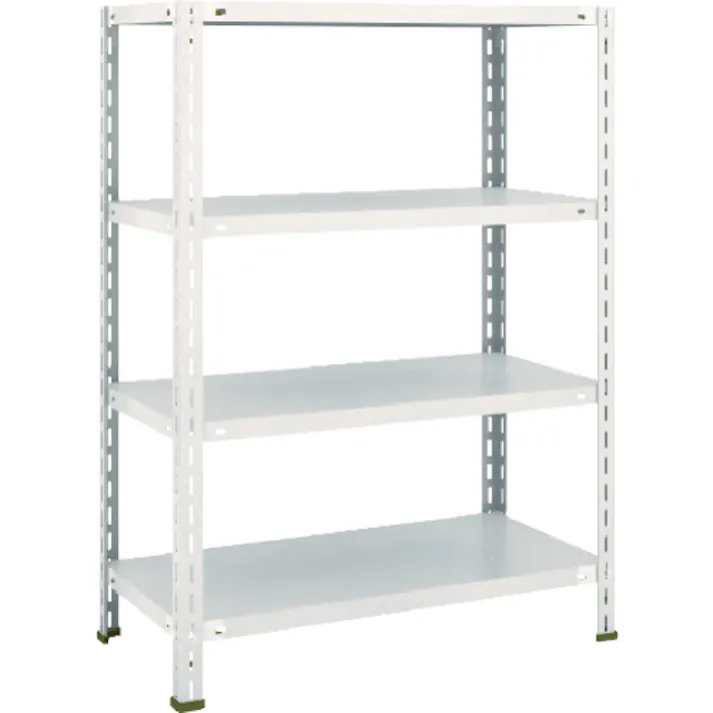 【CAINZ-DASH】トラスコ中山 スチールラック 軽量棚 中棚ボルトレス型 875X450X1200 4段 L43X-14【別送品】