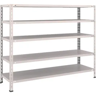 【CAINZ-DASH】トラスコ中山 スチールラック 軽量棚 中棚ボルトレス型1500X450X1200 5段 L45X-15【別送品】