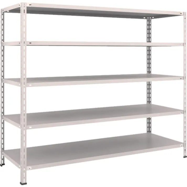 【CAINZ-DASH】トラスコ中山 スチールラック 軽量棚 中棚ボルトレス型1800X600X1500 5段 L56W-15【別送品】