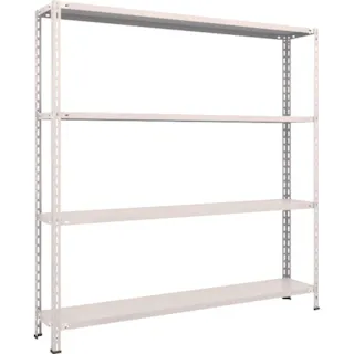 【CAINZ-DASH】トラスコ中山 スチールラック 軽量棚 中棚ボルトレス型1800X300X1800 4段 L66V-14【別送品】