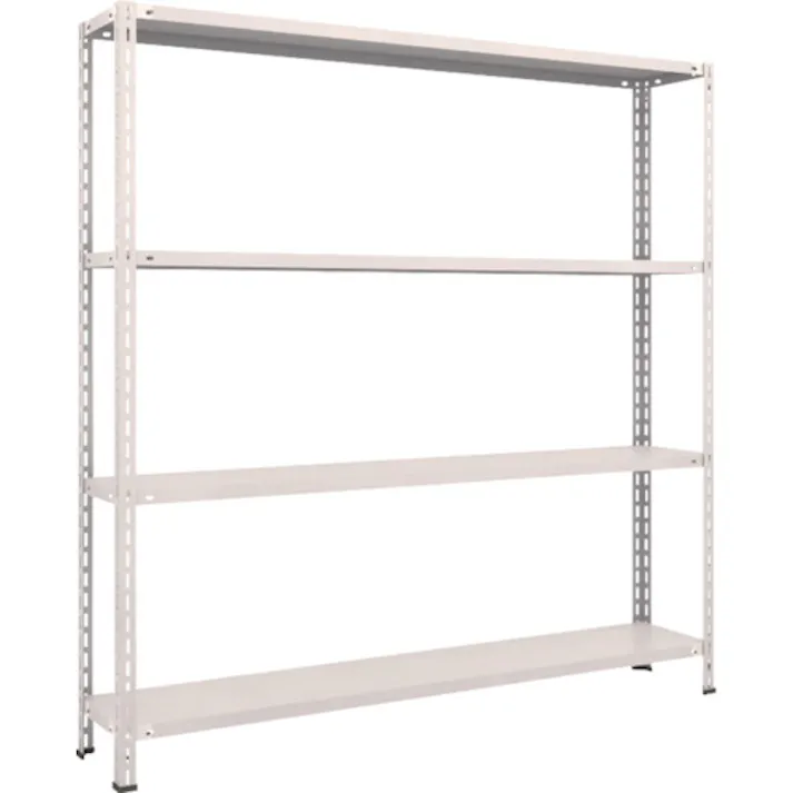 【CAINZ-DASH】トラスコ中山 スチールラック 軽量棚 中棚ボルトレス型1800X300X1800 4段 L66V-14【別送品】