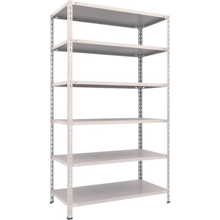 【CAINZ-DASH】トラスコ中山 スチールラック 軽量棚 中棚ボルトレス型1200X600X2100 6段 L74W-16【別送品】