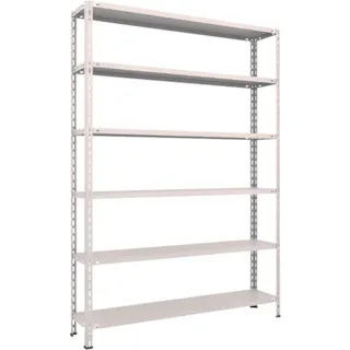 【CAINZ-DASH】トラスコ中山 スチールラック 軽量棚 中棚ボルトレス型1500X300X2100 6段 L75V-16【別送品】