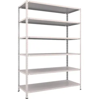 【CAINZ-DASH】トラスコ中山 スチールラック 軽量棚 中棚ボルトレス型1500X600X2100 6段 L75W-16【別送品】