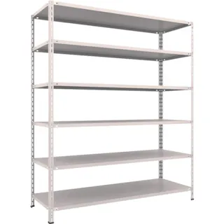 【CAINZ-DASH】トラスコ中山 スチールラック 軽量棚 中棚ボルトレス型1800X600X2100 6段 L76W-16【別送品】