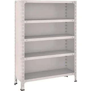 【CAINZ-DASH】トラスコ中山 スチールラック 軽量棚背板・側板付 W875XD300XH1200 5段 43V-25【別送品】