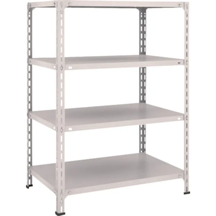 【CAINZ-DASH】トラスコ中山 スチールラック 軽量棚開放型 W875XD600XH1200 4段 43W-14【別送品】