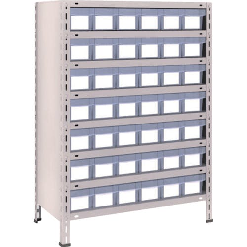 トラスコ中山 スチールラック 軽量棚 875X450X1200 樹脂引出透明 小X42 43X-808C7 スチール製軽量ボルト式棚(引き出し付) トラスコ中山 スチールラック 軽量棚 875X450X1200 樹脂引出透明 小X42 43X-808C7 スチール製軽量ボルト式棚(引き出し付)