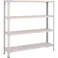 【CAINZ-DASH】トラスコ中山 スチールラック 軽量棚開放型 W1200XD300XH1200 4段 44V-14【別送品】