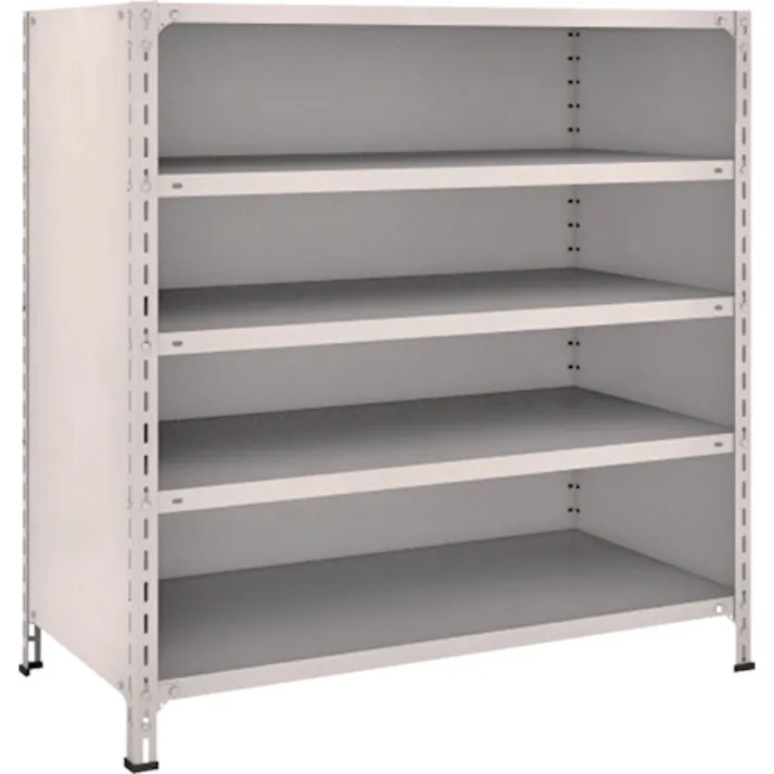 【CAINZ-DASH】トラスコ中山 スチールラック 軽量棚背板・側板付 W1200XD600X1200 5段 44W-25【別送品】