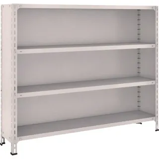 【CAINZ-DASH】トラスコ中山 スチールラック 軽量棚背板・側板付 W1500XD300X1200 4段 45V-24【別送品】