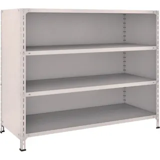 【CAINZ-DASH】トラスコ中山 スチールラック 軽量棚背板・側板付 W1500XD600X1200 4段 45W-24【別送品】