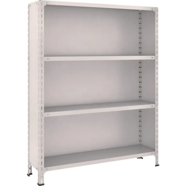 【CAINZ-DASH】トラスコ中山 スチールラック 軽量棚背板・側板付 W1200XD300X1500 4段 54V-24【別送品】