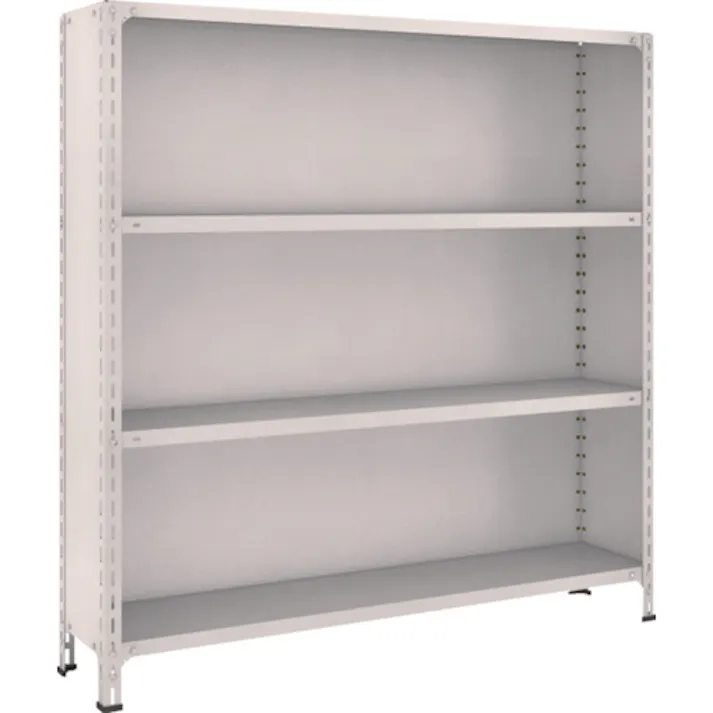 【CAINZ-DASH】トラスコ中山 スチールラック 軽量棚背板・側板付 W1500XD300X1500 4段 55V-24【別送品】