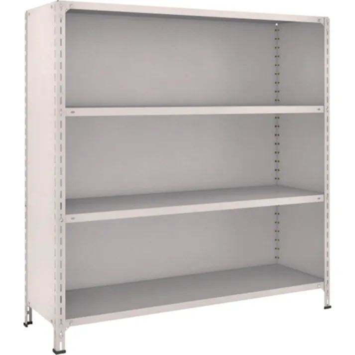 【CAINZ-DASH】トラスコ中山 スチールラック 軽量棚背板・側板付 W1500XD450X1500 4段 55X-24【別送品】