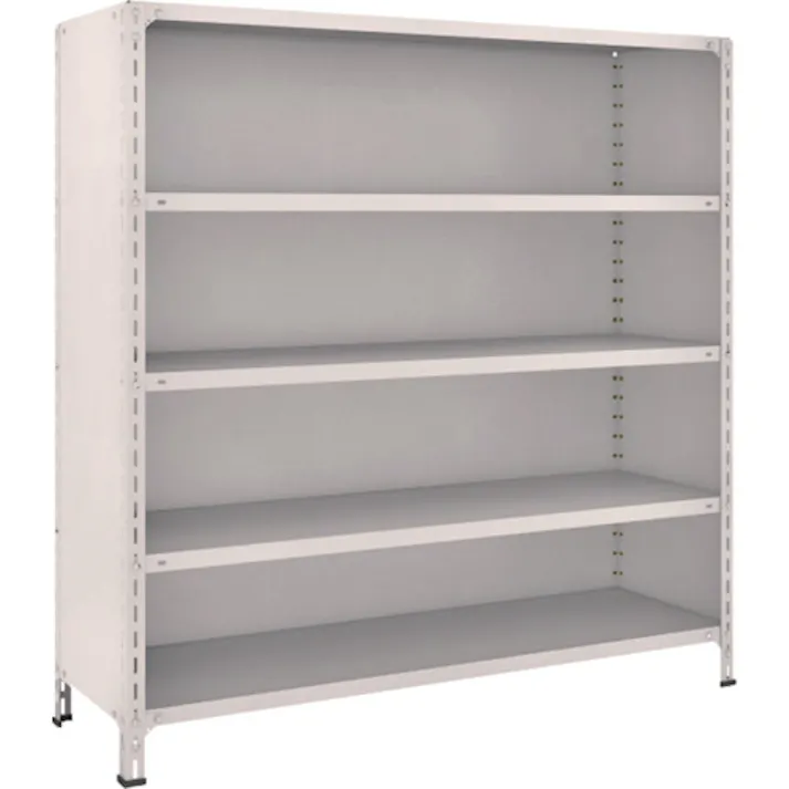 【CAINZ-DASH】トラスコ中山 スチールラック 軽量棚背板・側板付 W1500XD450X1500 5段 55X-25【別送品】