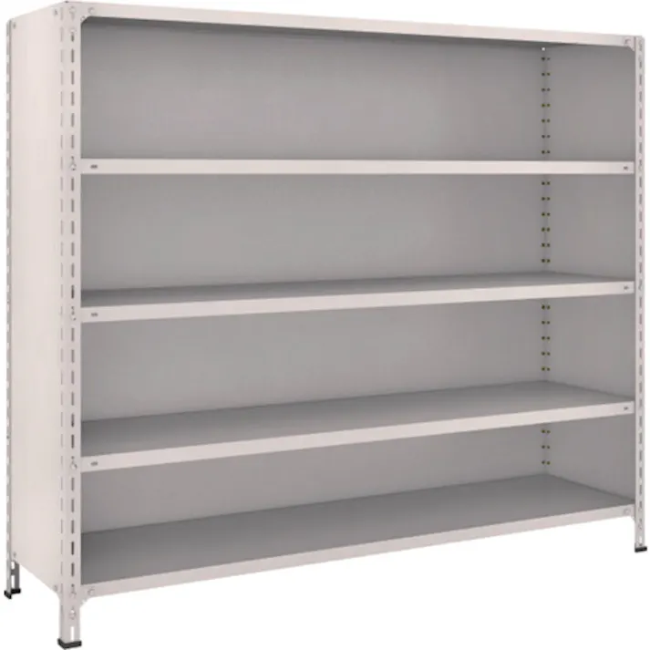 【CAINZ-DASH】トラスコ中山 スチールラック 軽量棚背板・側板付 W1800XD450X1500 5段 56X-25【別送品】