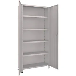 【CAINZ-DASH】トラスコ中山 スチールラック 軽量棚両開扉付 875X300XH1800 天地6段 63V-T26【別送品】