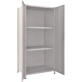 【CAINZ-DASH】トラスコ中山 スチールラック 軽量棚両開扉付 875X600XH1800 天地4段 63W-T24【別送品】