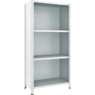 【CAINZ-DASH】トラスコ中山 スチールラック 軽量棚背板・側板付 W875XD450XH1800 4段 63X-24【別送品】