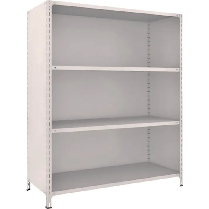 【CAINZ-DASH】トラスコ中山 スチールラック 軽量棚背板・側板付 W1500XD600X1800 4段 65W-24【別送品】