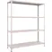 【CAINZ-DASH】トラスコ中山 スチールラック 軽量棚開放型 W1500X450XH1800 4段 65X-14【別送品】
