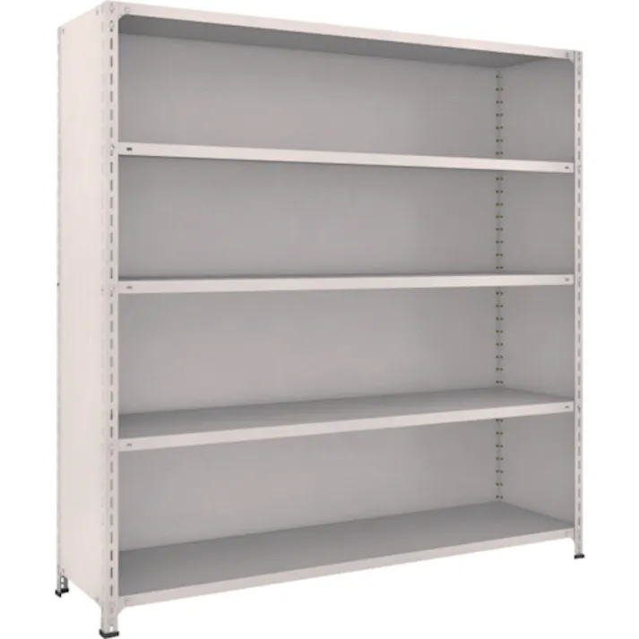 【CAINZ-DASH】トラスコ中山 スチールラック 軽量棚背板・側板付 W1800XD450X1800 5段 66X-25【別送品】