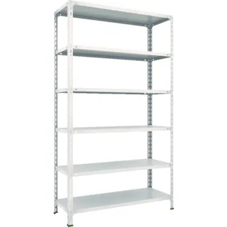 【CAINZ-DASH】トラスコ中山 スチールラック 軽量ボルト式棚 1200X450XH2100 6段 74X-16【別送品】