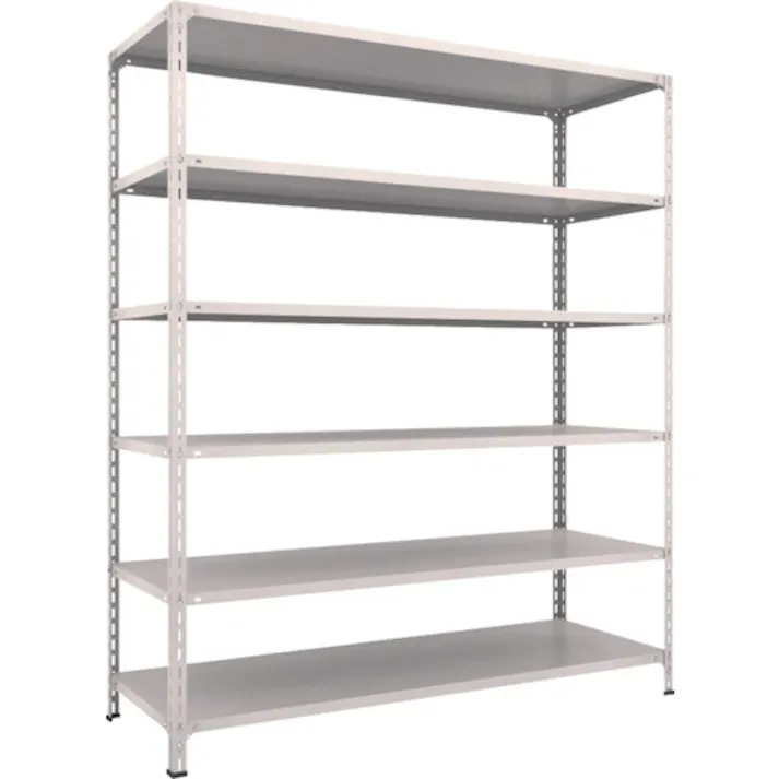【CAINZ-DASH】トラスコ中山 スチールラック 軽量ボルト式棚 1800X600XH2100 6段 76W-16【別送品】
