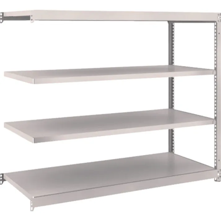【CAINZ-DASH】トラスコ中山 スチールラック M1.5型軽中量棚 1460×595×H1200 4段連結 M1.5-4564B【別送品】