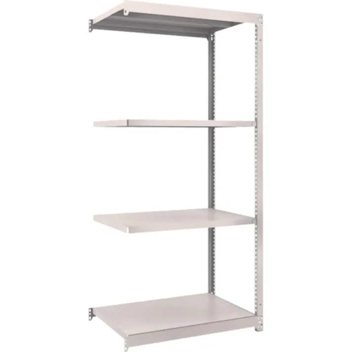 【CAINZ-DASH】トラスコ中山 スチールラック M1.5型軽中量棚 860×595×H1800 4段連結 M1.5-6364B【別送品】