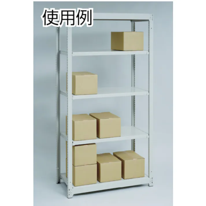 【CAINZ-DASH】トラスコ中山 スチールラック M1.5型軽中量棚 860×445×H2100 6段単体 M1.5-7346【別送品】