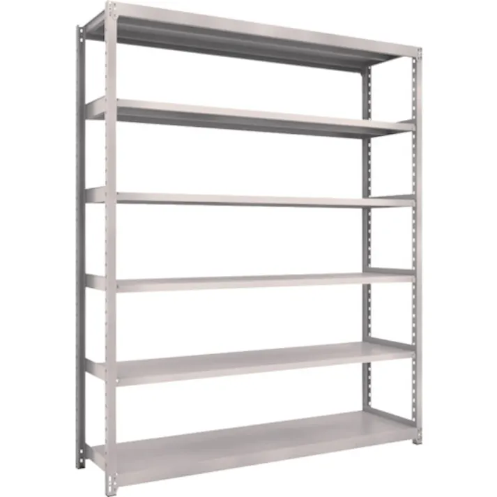 【CAINZ-DASH】トラスコ中山 スチールラック M2型軽中量棚 1760×450×H2100 6段 単体 M2-7646【別送品】