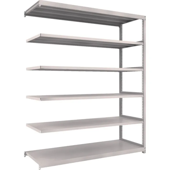 【CAINZ-DASH】トラスコ中山 スチールラック M2型軽中量棚 1760×600×H2100 6段 連結 M2-7666B【別送品】