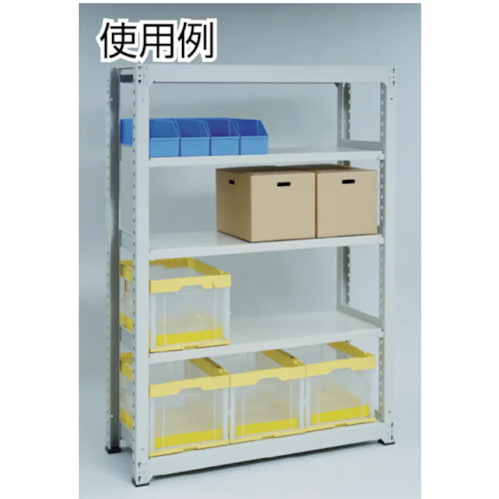 【CAINZ-DASH】トラスコ中山 スチールラック M3型中量棚 900×571×H1500 4段 単体 M3-5364【別送品】