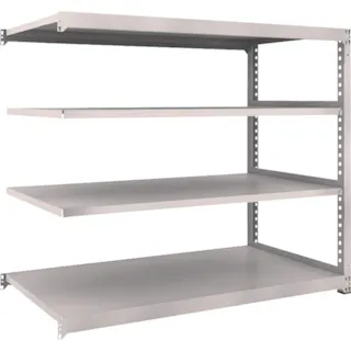 【CAINZ-DASH】トラスコ中山 スチールラック M3型中量棚 1800×921×H1500 4段 連結 M3-5694B【別送品】