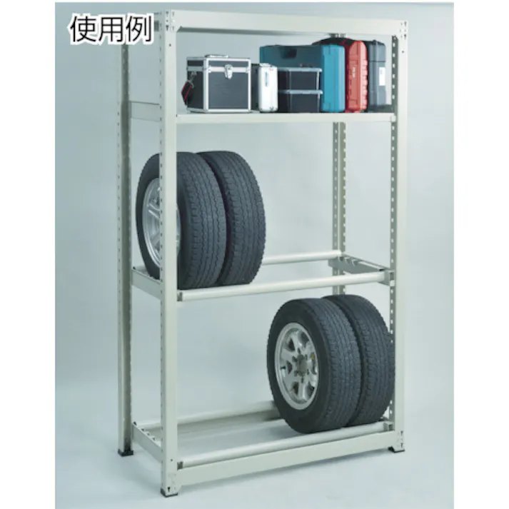 【CAINZ-DASH】トラスコ中山 スチールラック M5型中量棚 900×471×H1200 5段 連結 M5-4355B【別送品】