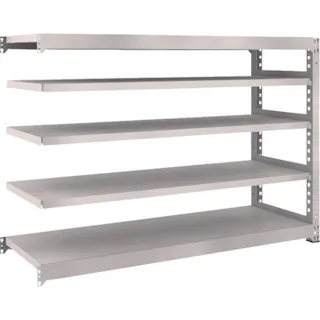 【CAINZ-DASH】トラスコ中山 スチールラック M5型中量棚 1800×571×H1200 5段 連結 M5-4665B【別送品】