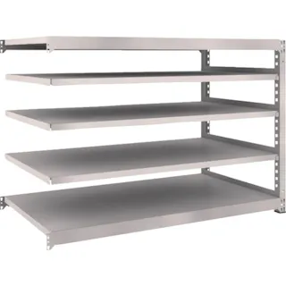 【CAINZ-DASH】トラスコ中山 スチールラック M5型中量棚 1800×921×H1200 5段 連結 M5-4695B【別送品】