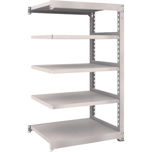 【CAINZ-DASH】トラスコ中山 スチールラック　Ｍ５型中量棚　９００×７２１×Ｈ１５００　５段　連結 M5-5375B【別送品】