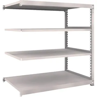 【CAINZ-DASH】トラスコ中山 スチールラック M5型中量棚 1500×921×H1500 4段 連結 M5-5594B【別送品】