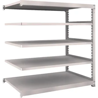 【CAINZ-DASH】トラスコ中山 スチールラック M5型中量棚 1500×921×H1500 5段 連結 M5-5595B【別送品】