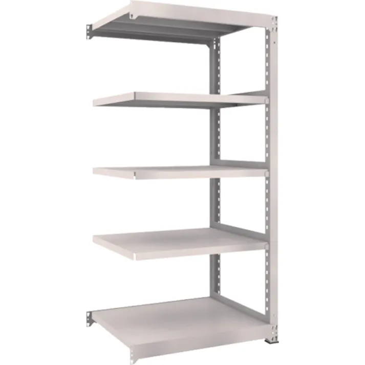 【CAINZ-DASH】トラスコ中山 スチールラック M5型中量棚 900×721×H1800 5段 連結 M5-6375B【別送品】