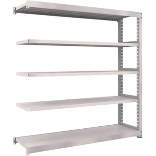 【CAINZ-DASH】トラスコ中山 スチールラック M5型中量棚 1800×471×H1800 5段 連結 M5-6655B【別送品】