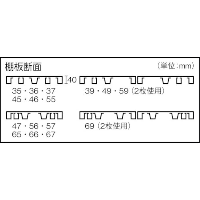 【CAINZ-DASH】トラスコ中山 スチールラック　Ｍ５型用追加棚板セット　１８００Ｘ９２１　中受付 M5-T69S【別送品】