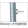 【CAINZ-DASH】トラスコ中山 ステンレス製メッシュラック用支柱　Ｈ９２３ SES-900N【別送品】